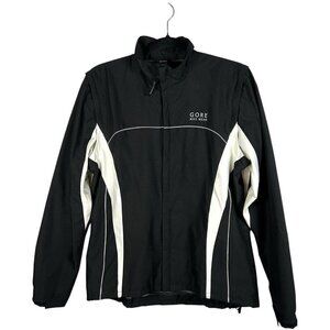 Gore Wear Windstopper Cycling Running Jacket Men’s Large Black Windbreaker Zip‎